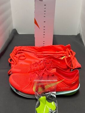 Nike Air Zoom Victory 2 Bright Crimson Lime Blast Men’s Size 8, 8.5 FD8411-600